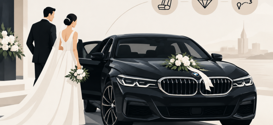 Как выбрать BMW в аренду на свадьбу: комфорт, стиль и организация поездки